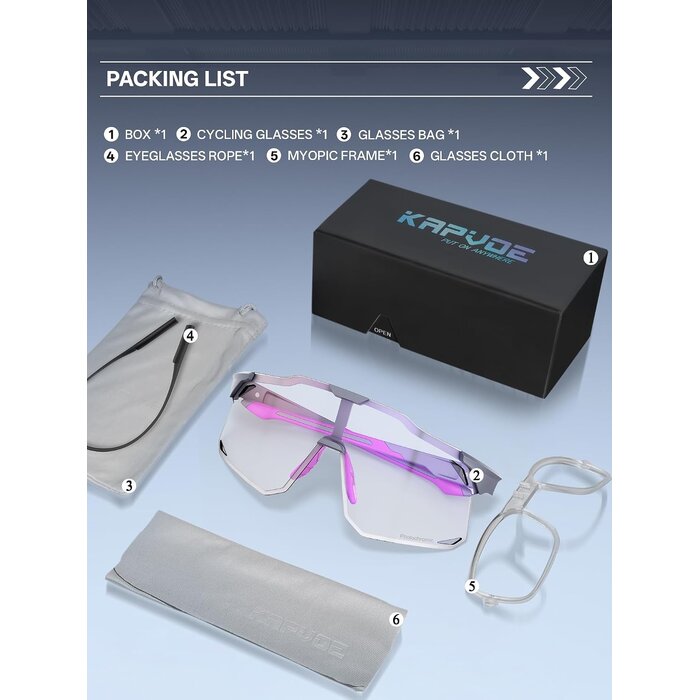 Photochrome Sportbrille UV400 - bis zu 32% Rabatt auf Rückläufer