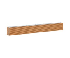 Hochbeet aus verzinktem Stahl 582 cm, Hellbraun - bis zu 41% Rabatt
