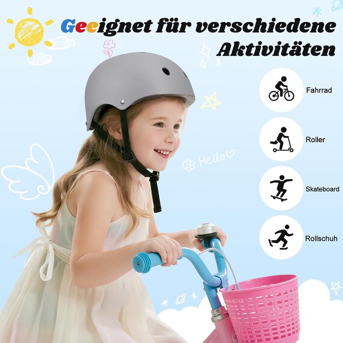 Sicherer Skaterhelm für Kinder & Jugendliche - Blau - Bis zu 26% Rabatt