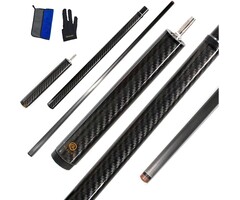 Profi Carbon-Billardqueue 124 cm - 3-teilig - jetzt bis zu 41% sparen
