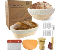 Profi Gärkörbchen-Set für Brot - 6-tlg. inkl. Zubehör - bis zu 35% Rabatt