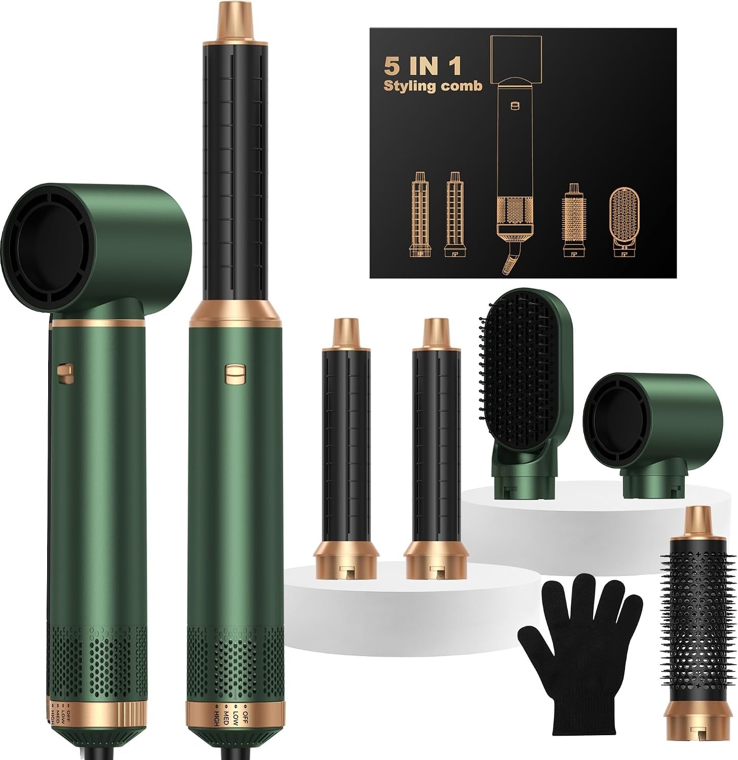 5-in-1 Heißluftbürste für perfektes Haarstyling - Jetzt bis zu 28% sparen