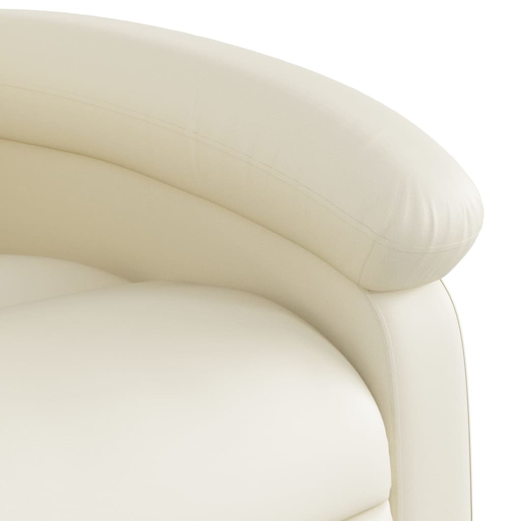 Verstellbarer Massagesessel in Creme - Entspannung pur bis zu 35% reduziert