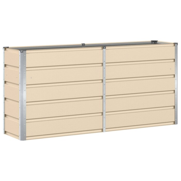 Design-Pflanzkübel Stahl 160x40x75cm Elfenbein - bis zu 33% günstiger