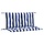 Gartenbankauflagen-Set 2-tlg. 100x50x7cm blau-weiß gestreift - 80% Rabatt