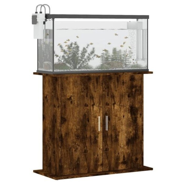 Aquariumschrank in Räuchereiche - 81x36x73 cm - Outlet bis zu 34% reduziert