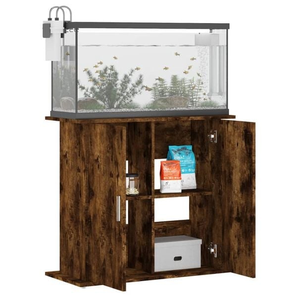Aquariumschrank in Räuchereiche - 81x36x73 cm - Outlet bis zu 34% reduziert