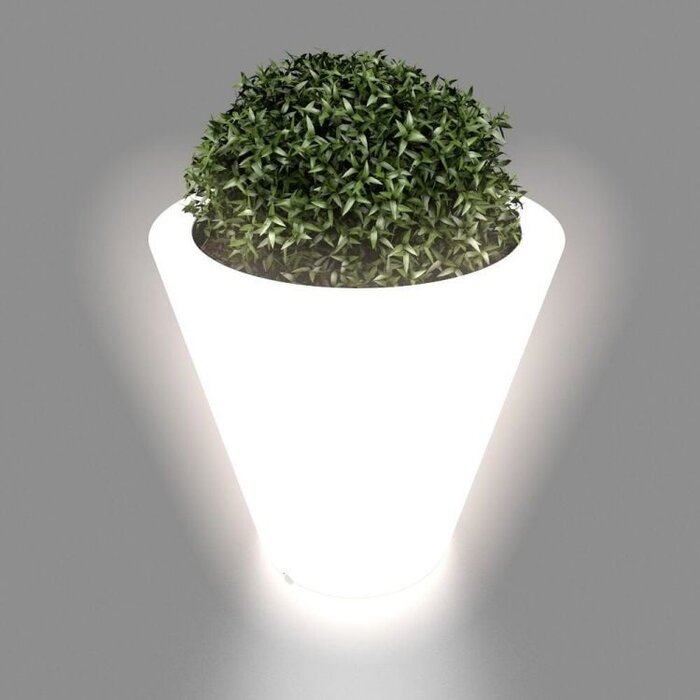 Beleuchteter Blumentopf 50x50x60 cm LED weiß - Outlet bis zu 34% sparen