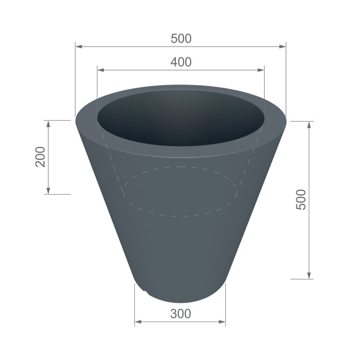 Beleuchteter Blumentopf 50x50x60 cm LED weiß - Outlet bis zu 34% sparen