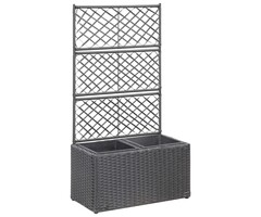 Vidaxl Rankgitter-Pflanzkübel mit 2 Töpfen, 58x30x107 cm - bis zu 40% Rabatt