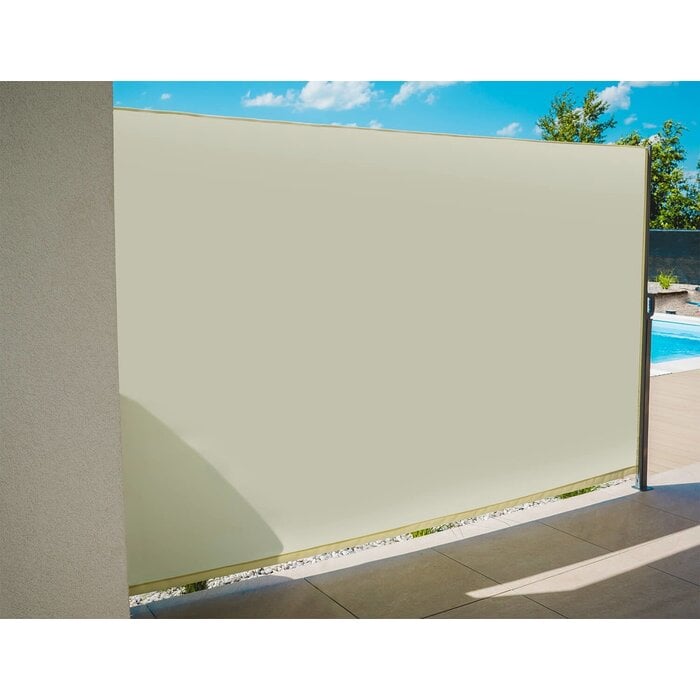 Ausziehbare Seitenmarkise 350x180 cm beige | Jetzt bis zu 30% Rabatt