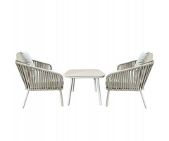 Elegantes Technorattan Gartenmöbel-Set Beige - bis zu 35% Rabatt