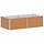 Hochbeet aus verzinktem Stahl hellbraun 160x80x45cm - bis zu 32% sparen