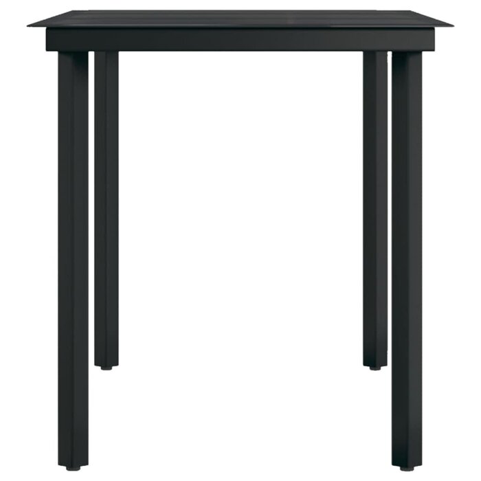 Minimalistischer Gartentisch 140x70cm aus Stahl & Glas - bis zu 35% Rabatt