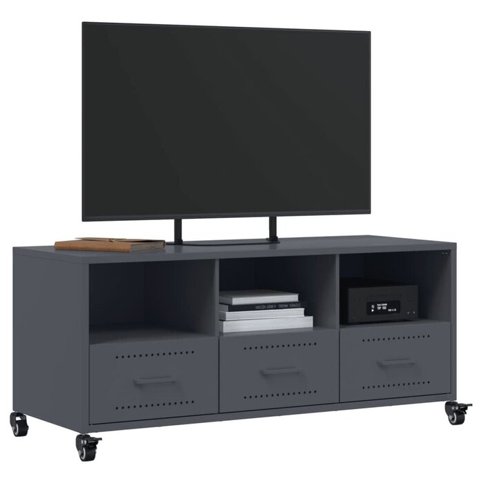TV-Board aus Stahl, anthrazit, 100,5 cm - Jetzt bis zu 34% sparen!