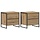 2er-Set Nachttische Artisan-Eiche, 50x39,5x50cm - bis zu 34% sparen