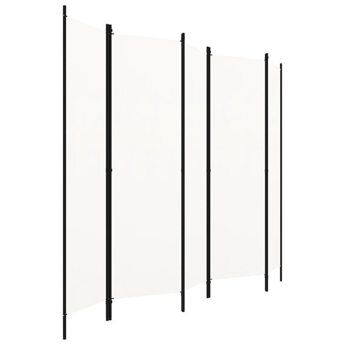 Spanischer Raumteiler mit 5 Paneelen, Weiß, 250 x 180 cm - bis zu 32% Rabatt