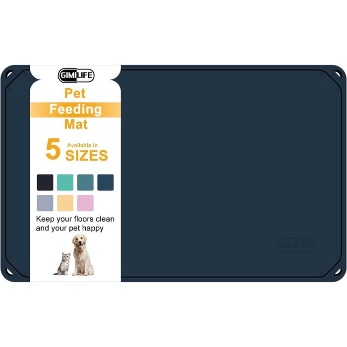 Futtermatte für Hunde & Katzen 66x46cm - Stahlblau - Jetzt bis zu 58% reduziert