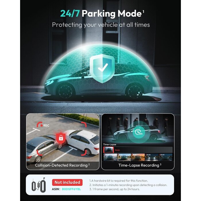 4K Dashcam mit GPS & Rückkamera - Outlet: bis zu 35% Rabatt