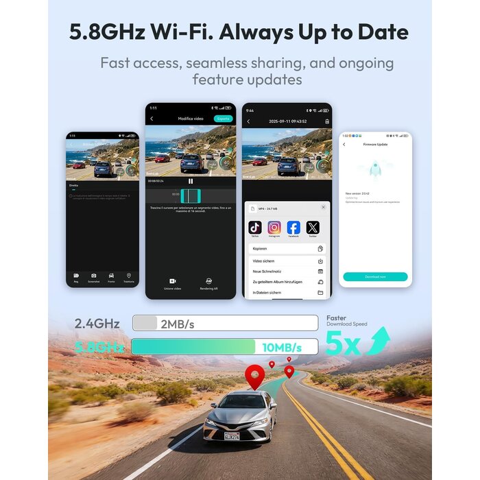 4K Dashcam mit GPS & Rückkamera - Outlet: bis zu 35% Rabatt