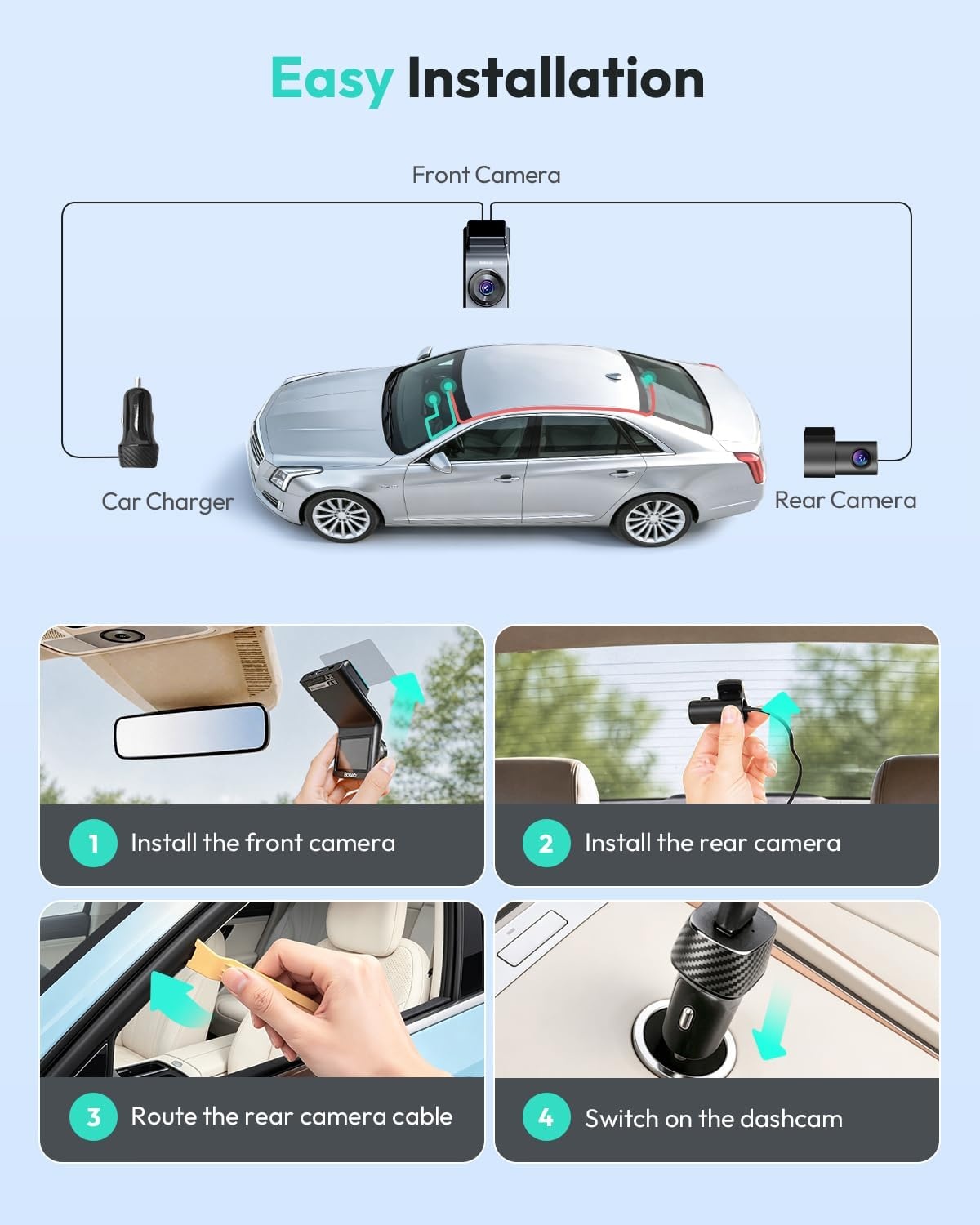 4K Dashcam mit GPS & Rückkamera - Outlet: bis zu 35% Rabatt