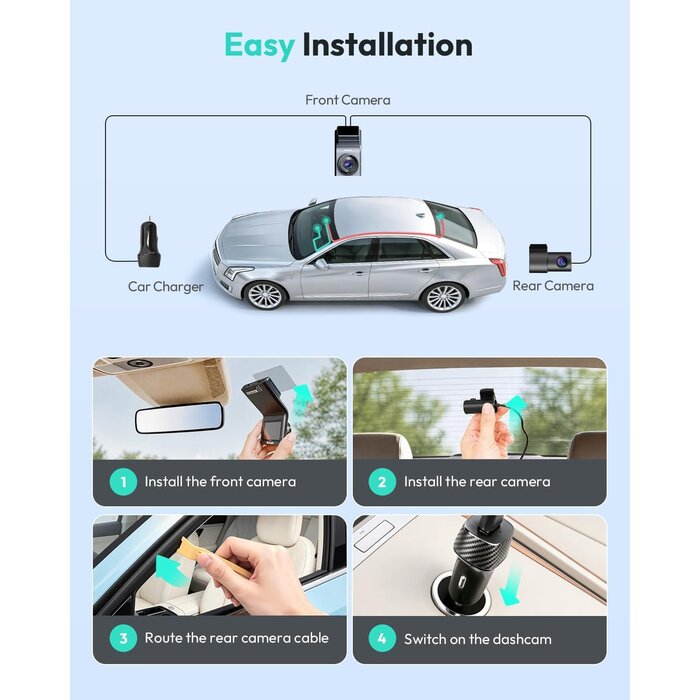 4K Dashcam mit GPS & Rückkamera - Outlet: bis zu 35% Rabatt