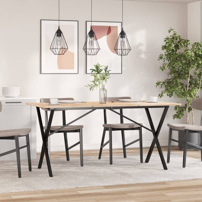 Tischbeine X-Form Gusseisen 120x60x73 cm - Industrie-Design bis zu 33% Rabatt