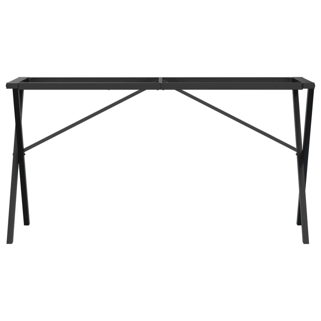 Tischbeine X-Form Gusseisen 120x60x73 cm - Industrie-Design bis zu 33% Rabatt