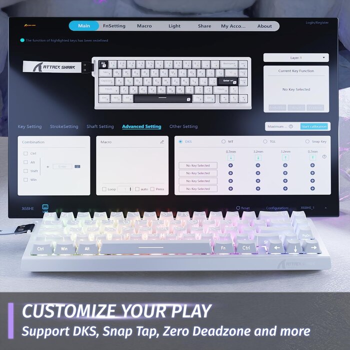 Mechanische 60% Gaming-Tastatur, Rapid Trigger, RGB - Bis zu 34% Rabatt