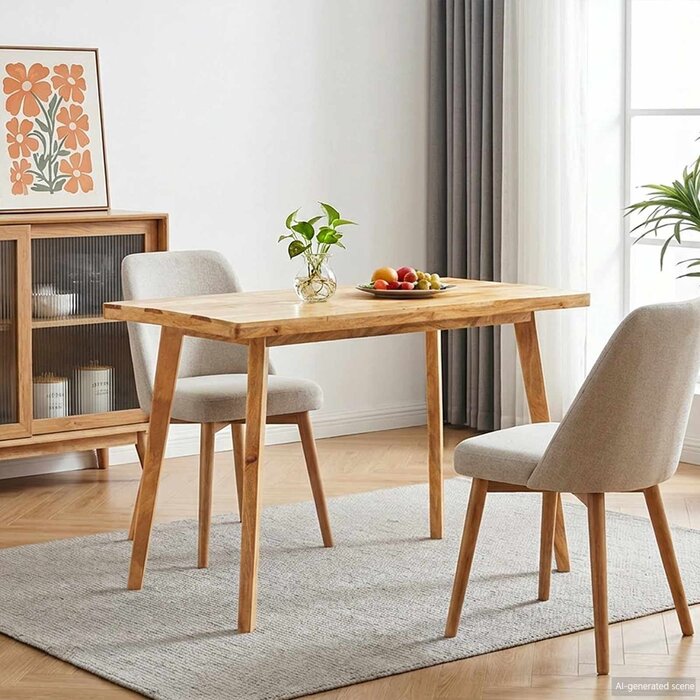 Massiver Esstisch Mangoholz 100x55cm - Natur - Jetzt bis zu 35% günstiger