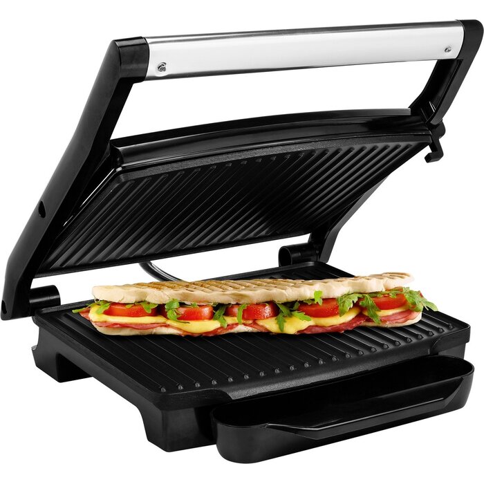Kontaktgrill 2000W - 30x24 cm Grillfläche - Edelstahl - bis zu 32% Rabatt