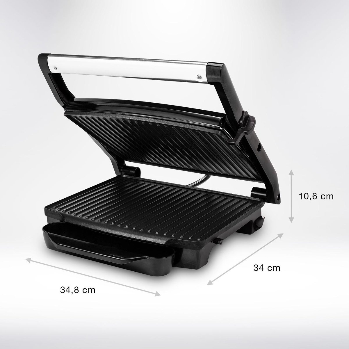 Profi Kontaktgrill 2000W - Edelstahl - Outlet bis zu 28% reduziert