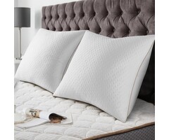 Ergonomisches Bambus-Kopfkissen 60x60 cm, 2er-Set - bis zu 39% Rabatt