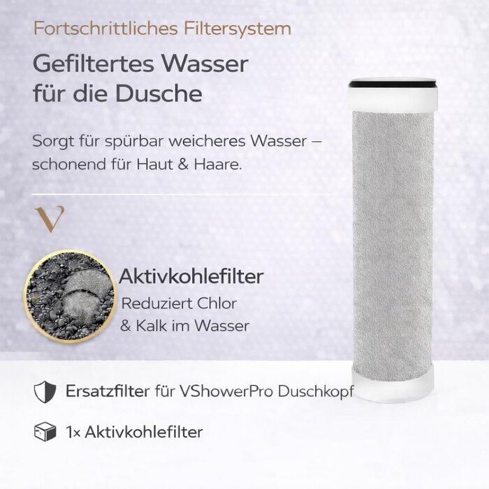 Hochdruck-Handbrause mit Wasserfilter - Schwarz - Bis zu 33% Rabatt