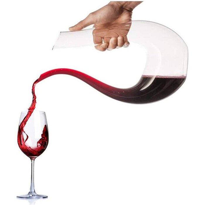 Weinkaraffe U-Form 1,5L | Kristallglas | Jetzt bis zu 32% günstiger