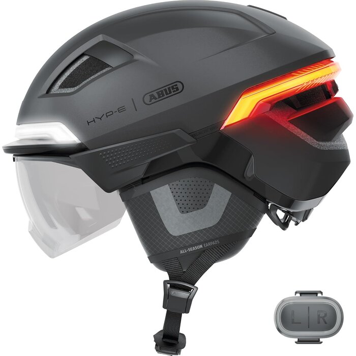E-Bike Helm mit Visier & Licht - Gelb - Gr. S - Bis zu 30% Rabatt
