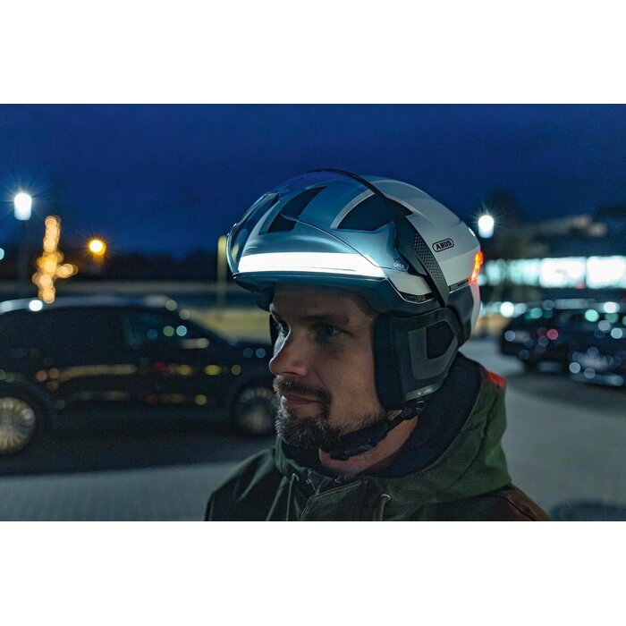 E-Bike Helm mit Visier & Licht - Gelb - Gr. S - Bis zu 30% Rabatt