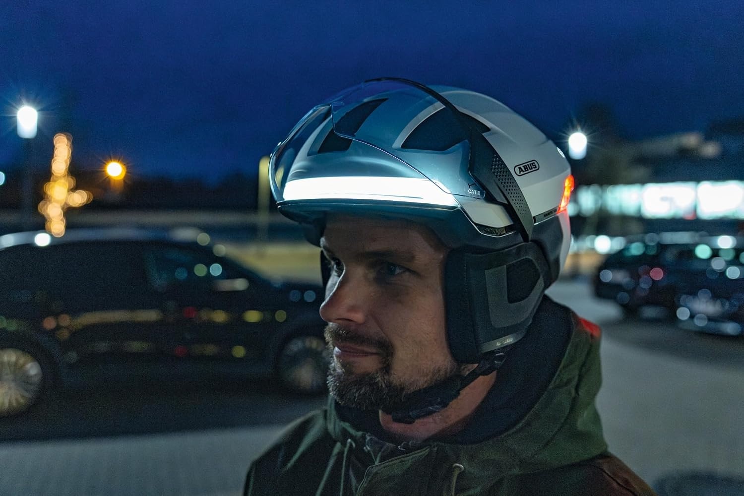 E-Bike Helm mit Visier & Licht - Gelb - Gr. S - Bis zu 30% Rabatt