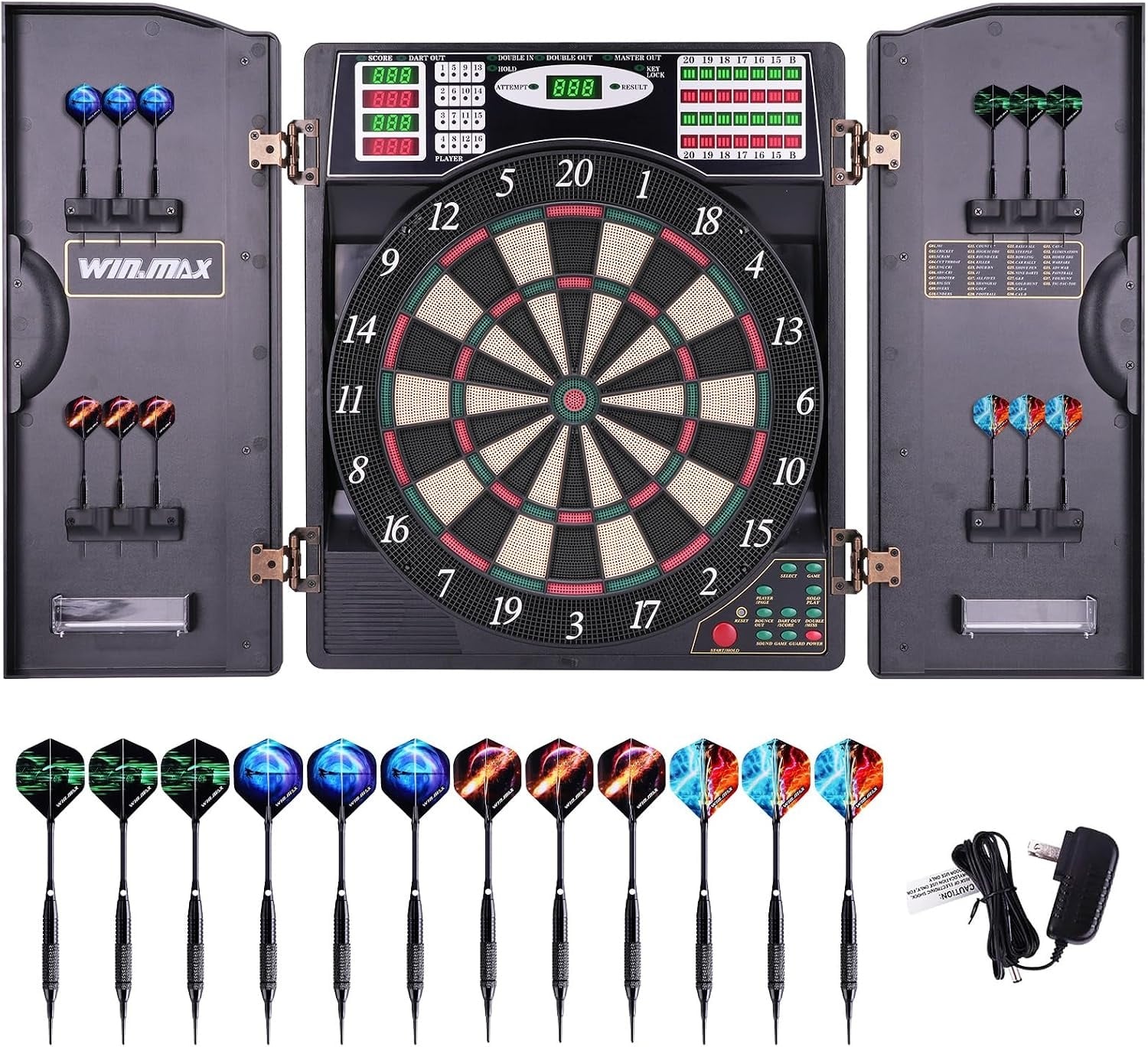Elektronische Dartscheibe mit LED-Display - 38 Spiele - bis zu 35% Rabatt