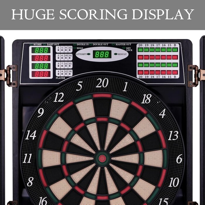 Elektronische Dartscheibe mit LED-Display - 38 Spiele - bis zu 35% Rabatt