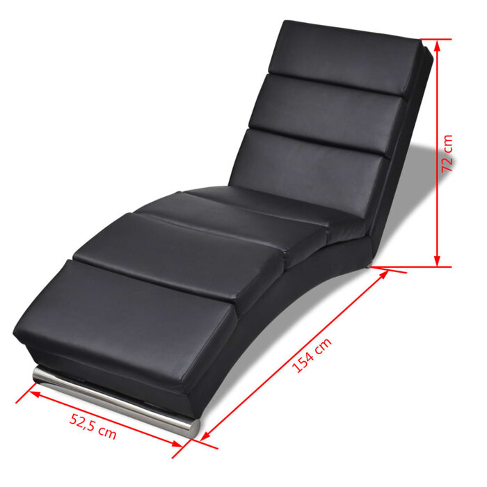 Elegante Chaiselongue in Schwarz - Ergonomische Liege bis zu 61% reduziert