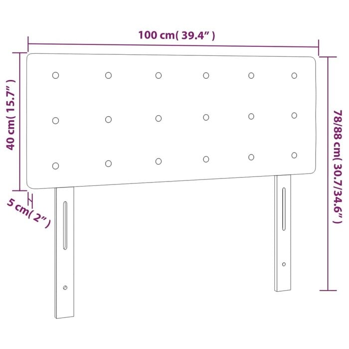Vidaxl Bettkopfteil Kunstleder Weiß 100cm - 76% Rabatt