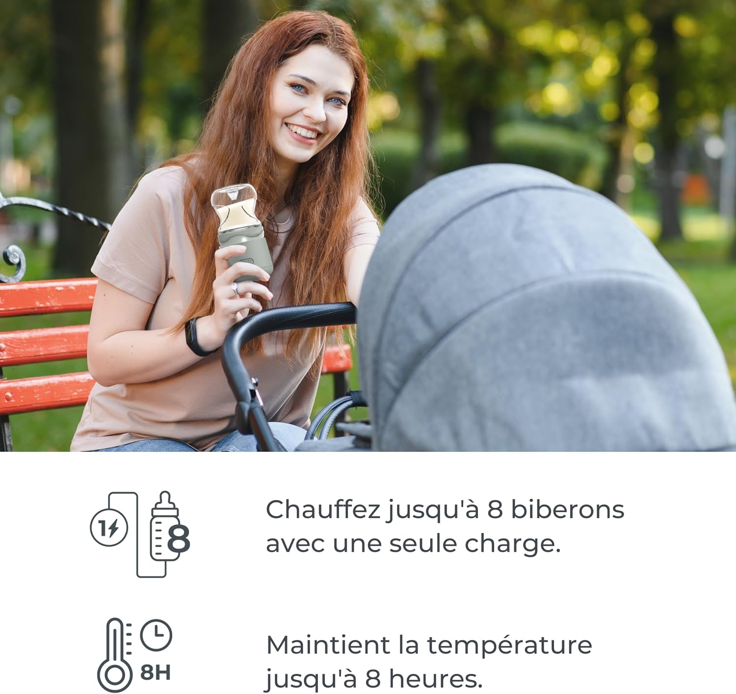 Mobiler Babyflaschenwärmer - Salbeigrün, bis zu 34% Rabatt auf Rückläufer