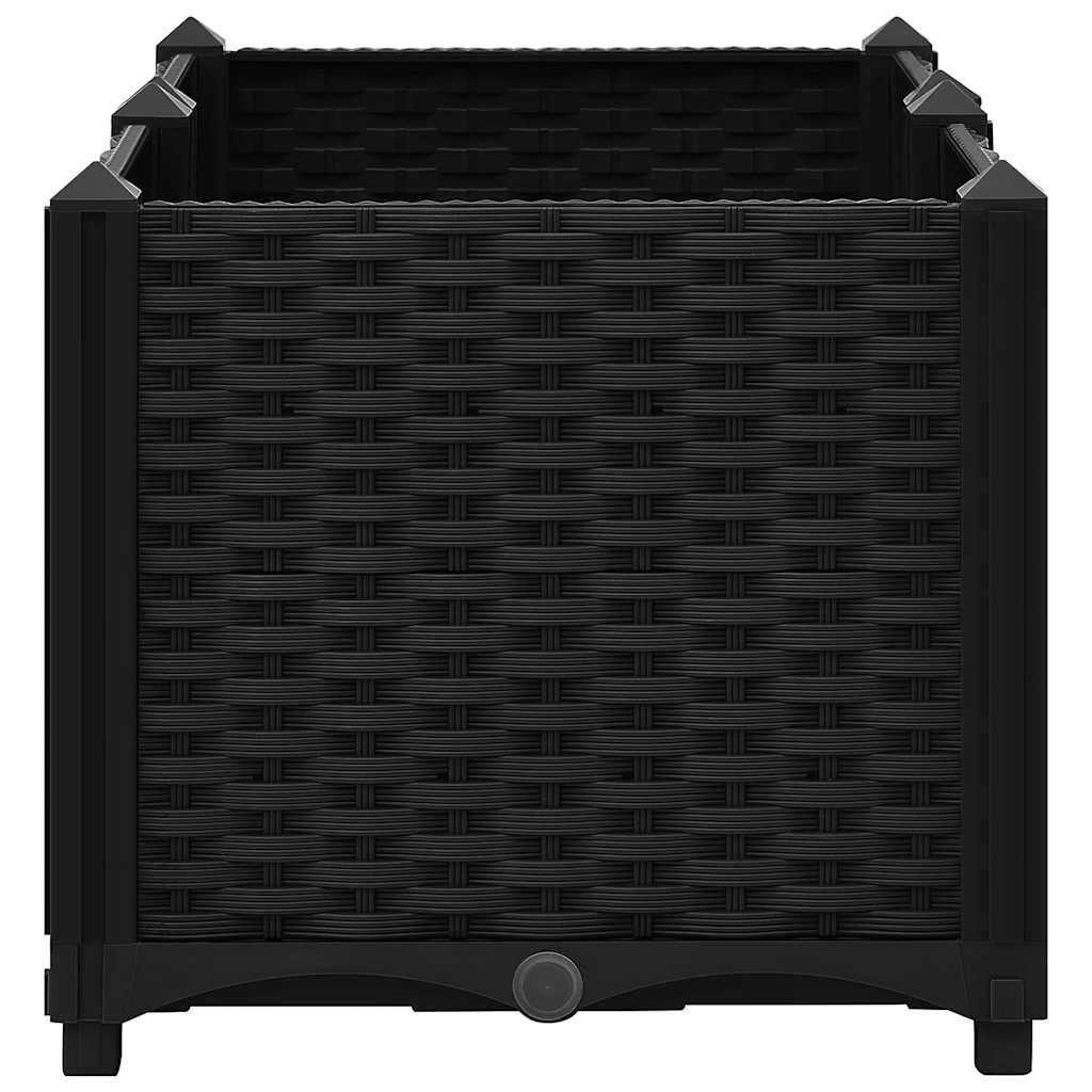 Hochbeet Pflanzkübel 80x40x38 cm - Schwarz - Jetzt bis zu 33% sparen