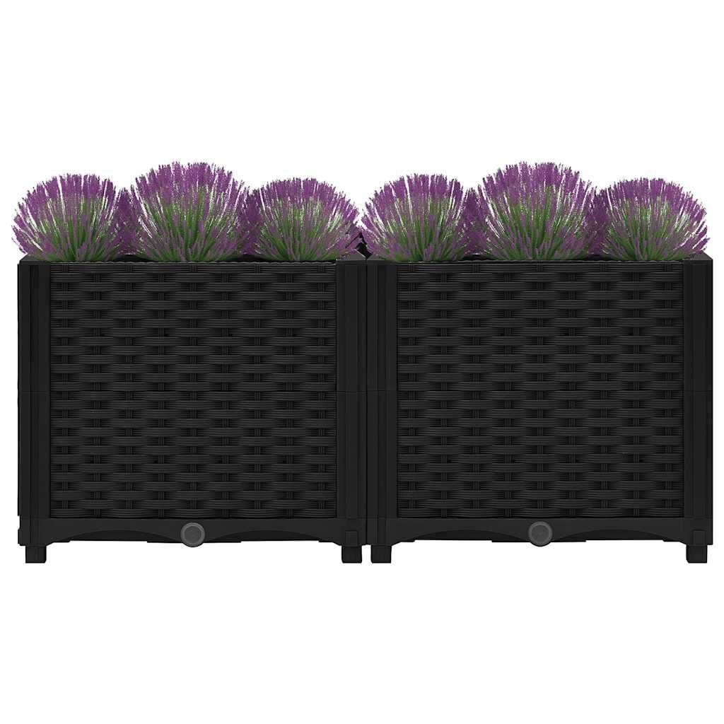 Robustes Hochbeet 80x40 cm in Schwarz - Jetzt bis zu 33% günstiger!