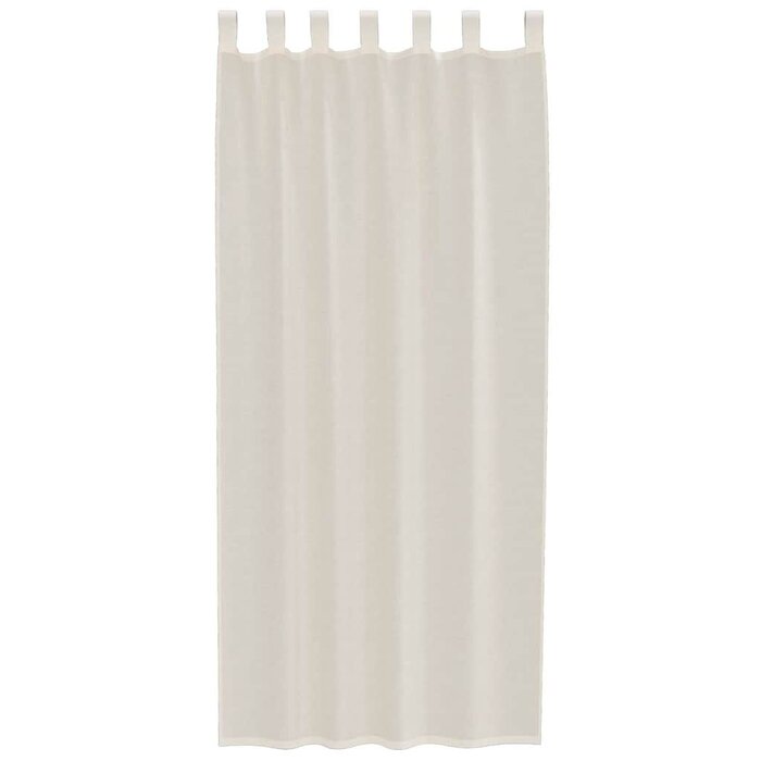 2er-Set Voile-Vorhänge mit Schlaufen, 140 x 245 cm, Creme - bis zu 26% sparen
