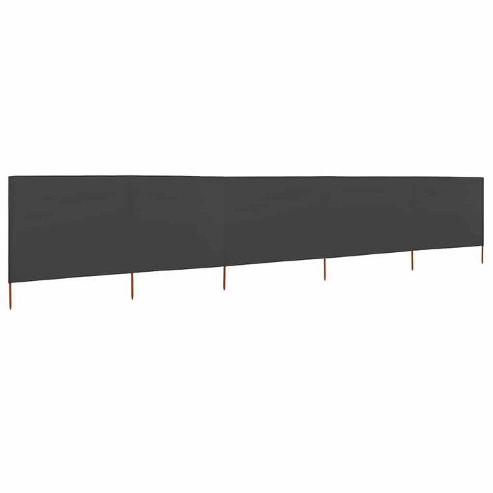 5-tlg. Windschutz 600x160 cm Anthrazit | Bis zu 34% Rabatt auf Rückläufer