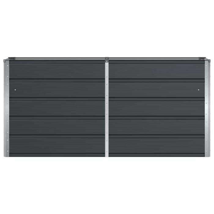 Großer Pflanzkübel aus Stahl, Anthrazit, 160x40x75 cm - Outlet bis zu 33% Rabatt