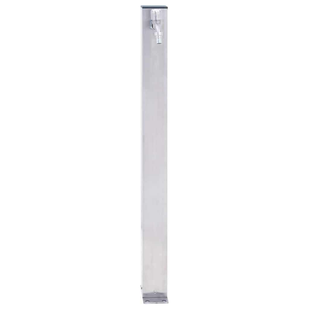 Quadratische Edelstahl-Wassersäule 80 cm - Gartenanschluss bis zu 32% günstiger
