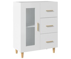Vidaxl Weißes Sideboard mit Glasfront - Stilvoll & Praktisch - bis zu 40% günstiger